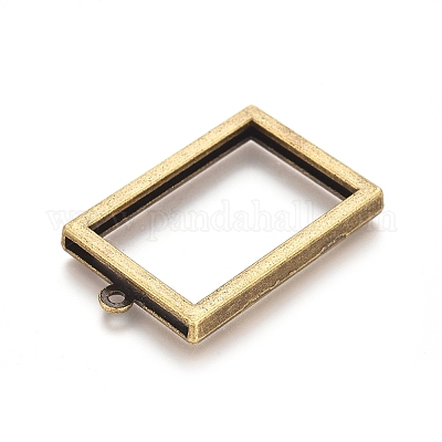 Подвески-медальоны из сплава с покрытием стойки&nbsp;LS-PALLOY-WH0068-03AB-1