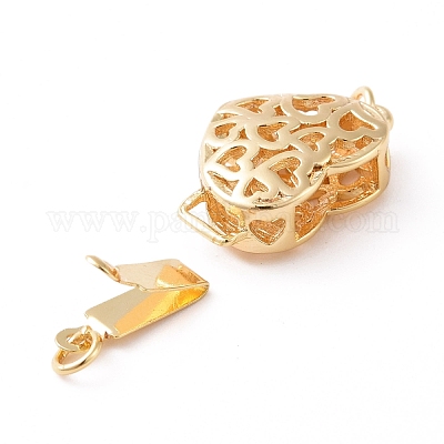 Застежки латунные коробки&nbsp;KK-G427-10G-1