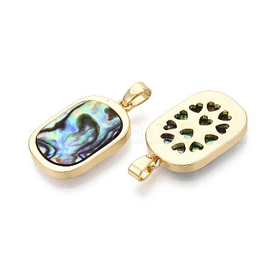 Природные пауа оболочки подвески&nbsp;KK-T073-64A-1