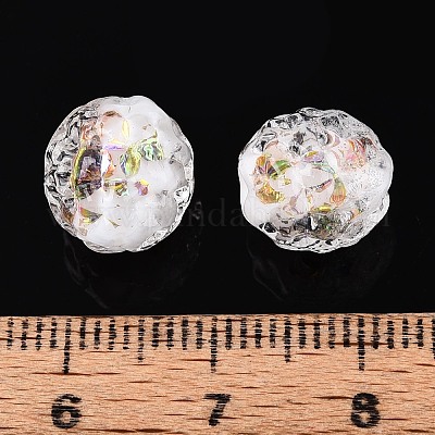 Handmade стеклянные бусины фольги&nbsp;FOIL-N029-10H-1