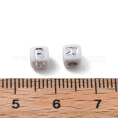 Непрозрачные акриловые бусины OACR-D282-06R-1