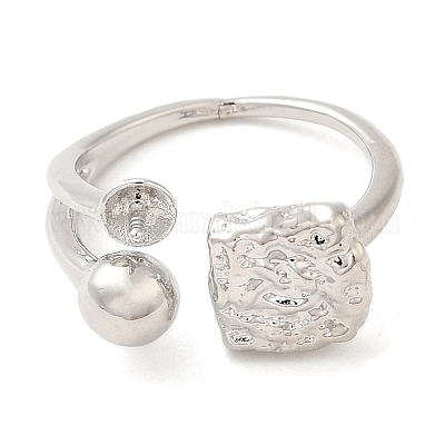 Латунные открытые манжеты с застежкой-колышком&nbsp;LS-KK-E055-02P-01-1