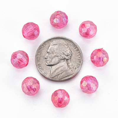 Прозрачные акриловые бусины&nbsp;MACR-S373-64-C08-1