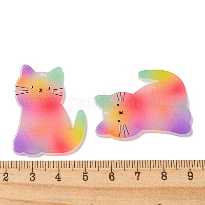 Непрозрачные акриловые подвески&nbsp;BACR-D002-11B-02-1