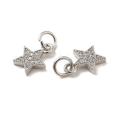 Стойки обшивки латунь микро проложить кубическую прелесть диоксида циркония KK-E081-18P-1