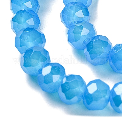 Запекание гальванических нитей стеклянных бусин DGLA-A039-J6MM-B12-1