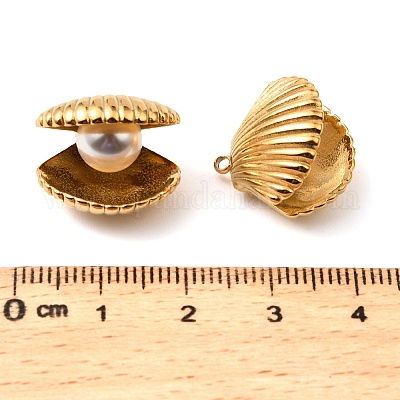 Нержавеющая сталь 304 с подвесками из искусственного жемчуга ABS STAS-Z145-19G-1