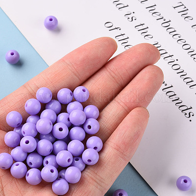 Непрозрачные акриловые бусины&nbsp;X-MACR-S370-C8mm-A32-1