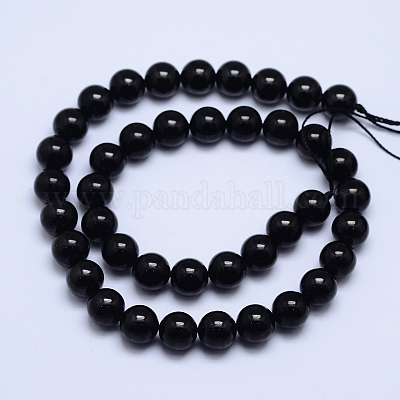 Класс натуральный турмалин нити круглый шарик G-L417-10-10mm-1