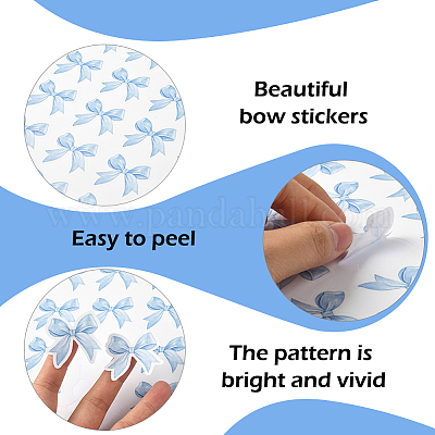 Наклейки с бантом pp&nbsp;DIY-WH20007-281A-1