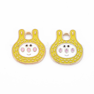 Подвески из эмали и сплава ENAM-N054-67E-NR-1