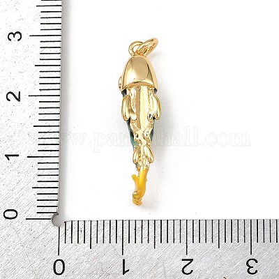 Латунь эмаль подвески&nbsp;KK-L255-03G-A-1