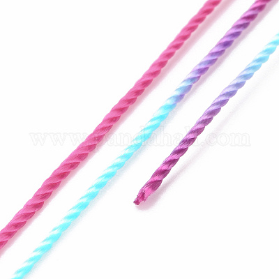 5 рулон 12-слойных сегментных окрашенных полиэфирных шнуров&nbsp;WCOR-P001-01B-06-1