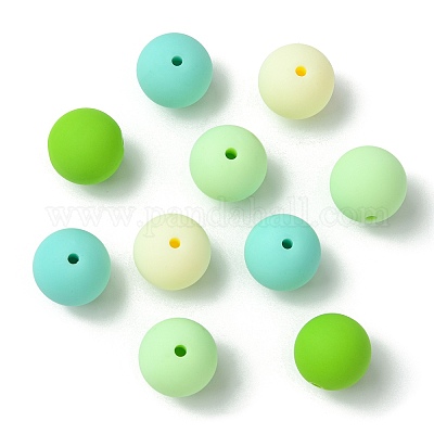 Прорезиненные стиль непрозрачной акриловые бусины&nbsp;LS-MACR-CJC0009-02C-1