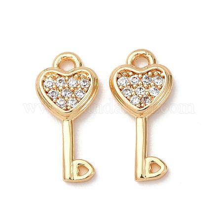 Латунные микро проложить кубического циркония подвески ZIRC-L105-05A-G-1