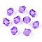 Transparent Acrylic Beads, Bicone, Medium Orchid, 8x7.5mm, Hole: 1.6mm