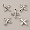Tibetan Style Alloy Charms, Antique Silver, Baby Style Charms, Plane Pattern, 17x14x4mm, Hole: 1.4mm
