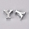 Alloy Slide Charms, with Crystal Rhinestone, Letter, Platinum, Letter.Y, Y: 11.5x12x4.5mm, Hole: 2x8mm