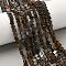 Natural Bronzite Beads Strands, Star, 5.5x6.5x2.5mm, Hole: 0.8~1mm, about 73~78pcs/strand, 15.35~15.47 inch(39~39.3cm)