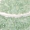 10G Cylinder Seed Beads, Frosted AB Colors, Round Hole, Uniform Size, Sea Green, 2x1.5mm, Hole: 0.8mm