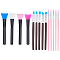 22Pcs Silicone Face Mask Brush Applicator, with Plastic Handle and Silicone and Aluminum Tube Drilling Pointer, Mixed Color, 140~187x7~31.5x7~12.5mm