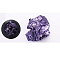 Double Foil Nail Art Stickers Decals, Self-adhesive, For Nail Tips Decorations, Blue Violet, Box: 4x1.35cm