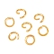 Iron Open Jump Rings, Golden, 6x0.9mm, Inner Diameter: 4.2mm, about 9000pcs/1000g