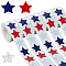 Laser Stickers, Star, Colorful, 27mm, Star: 22.5x24mm, 500pcs/roll