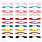 4 Sets Iron Snap Hair Clips, Mixed Color, 61x12.5x8mm