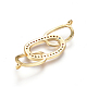 Соединители из латуни с микрочастицами и кубическим цирконием X-ZIRC-L085-10G-2